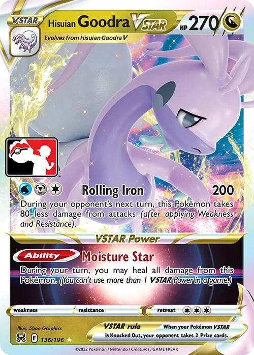 Hisuian Goodra VSTAR Play! Pokémon Prize Pack Series Four card