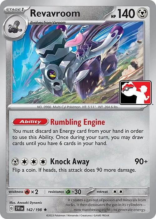 Revavroom Play! Pokémon Prize Pack Series Four card