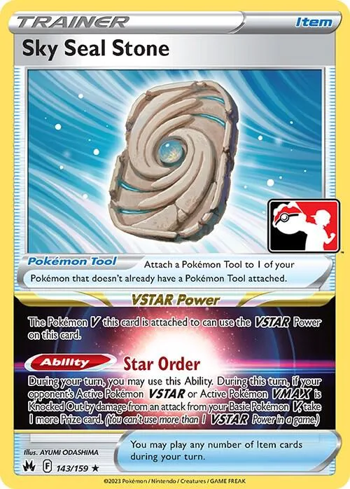 Sky Seal Stone Play! Pokémon Prize Pack Series Four card