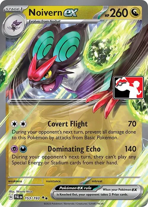 Noivern ex Play! Pokémon Prize Pack Series Four card