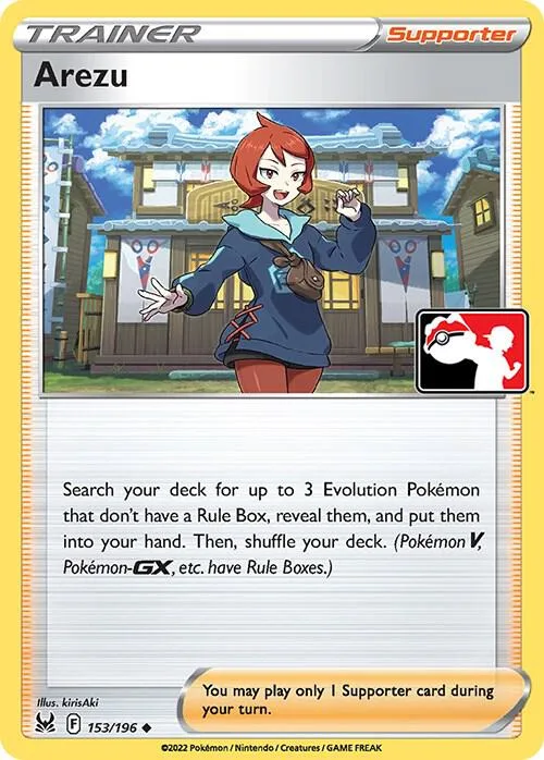 Arezu Play! Pokémon Prize Pack Series Four card