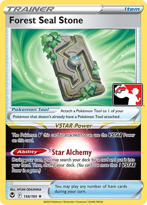 Forest Seal Stone Play! Pokémon Prize Pack Series Four card