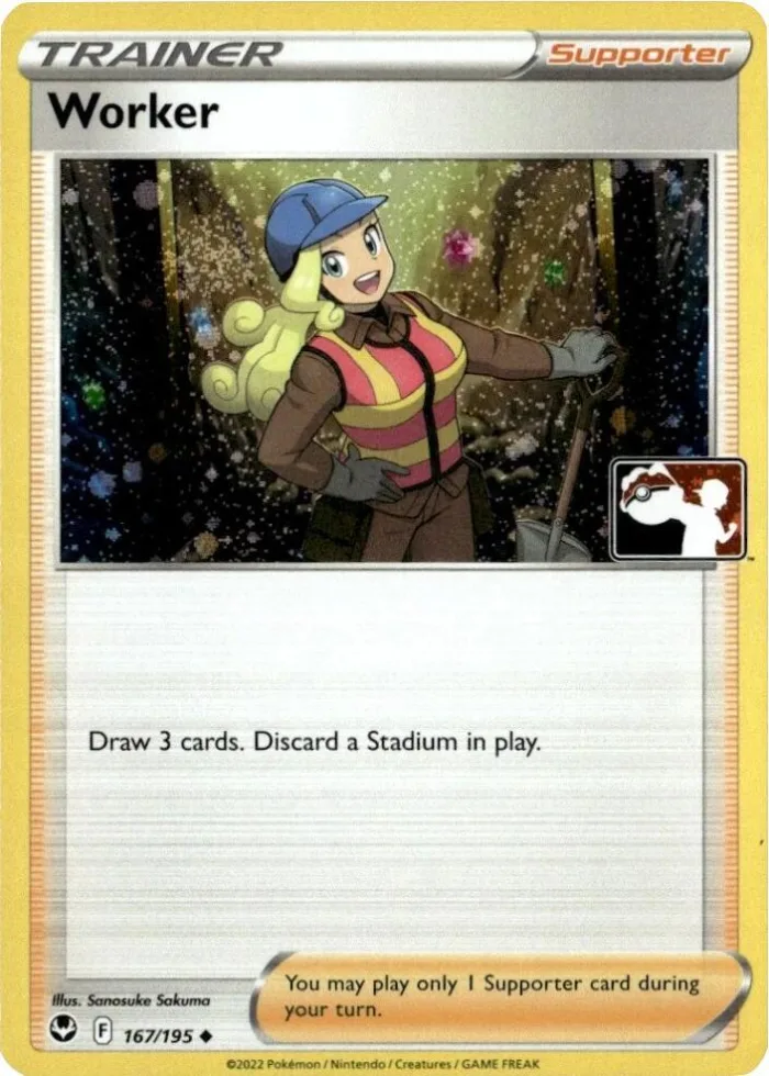Worker Play! Pokémon Prize Pack Series Four card