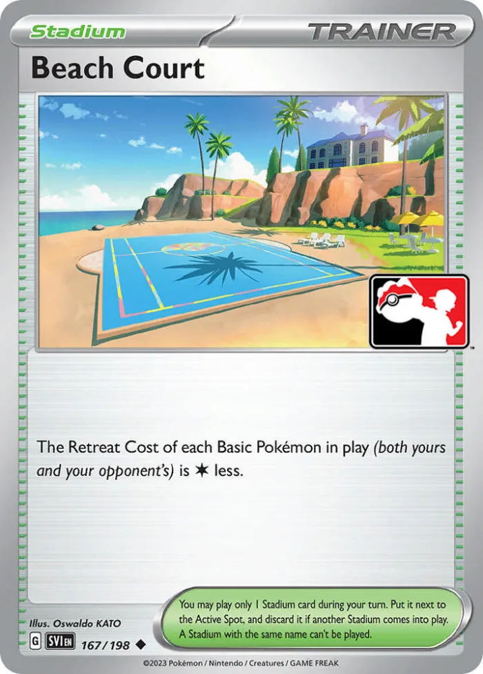 Beach Court Play! Pokémon Prize Pack Series Four card