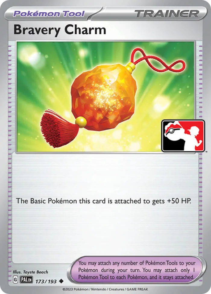 Bravery Charm Play! Pokémon Prize Pack Series Four card