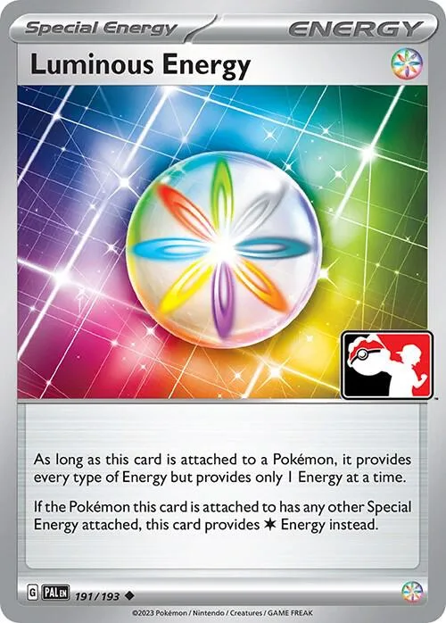 Luminous Energy Play! Pokémon Prize Pack Series Four card