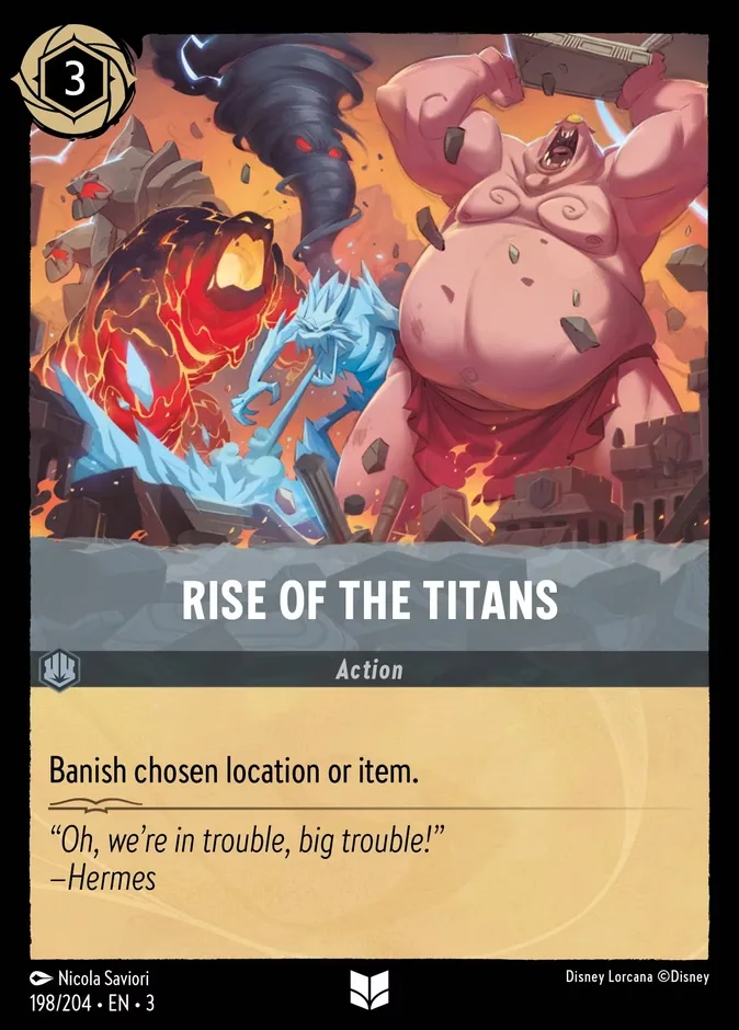 Rise of the Titans #198 Into the Inklands Disney Lorcana card