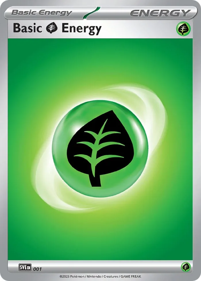 Basic Grass Energy Play! Pokémon Prize Pack Series Five card
