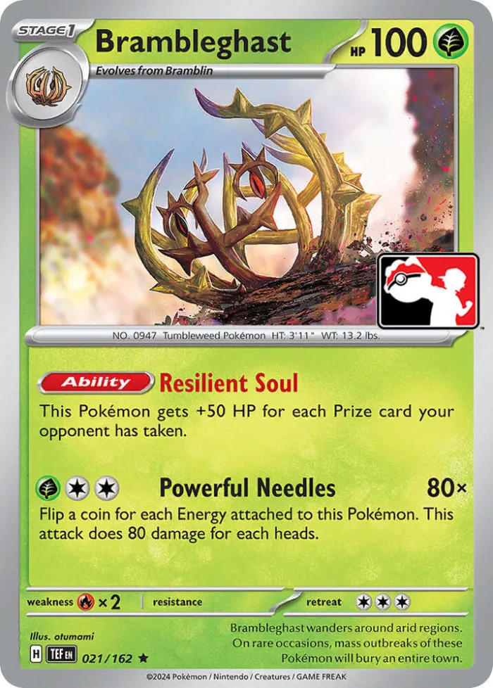 Brambleghast Play! Pokémon Prize Pack Series Five card