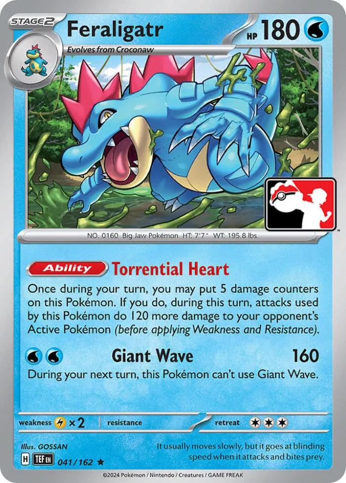 Feraligatr Play! Pokémon Prize Pack Series Five card