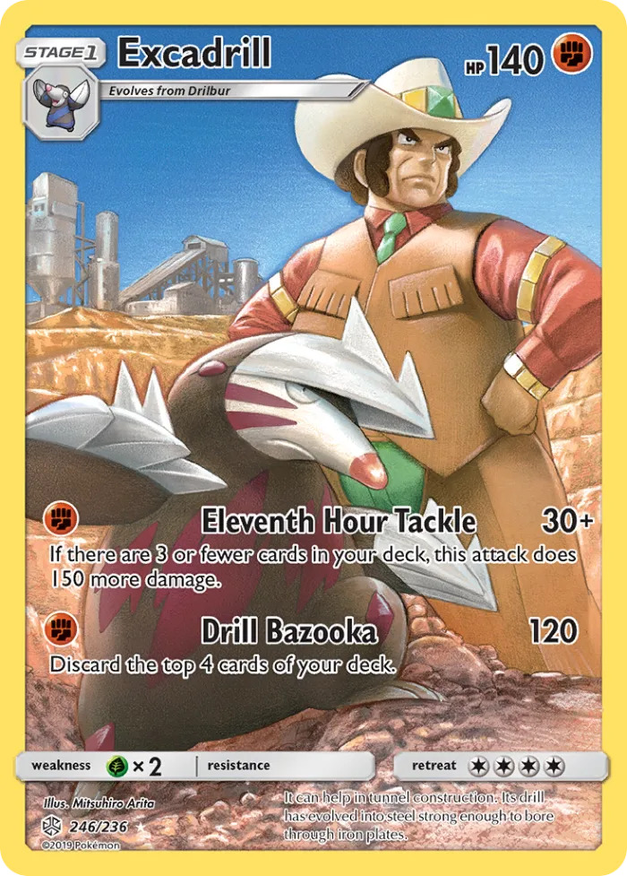Excadrill #246 Cosmic Eclipse Pokemon card