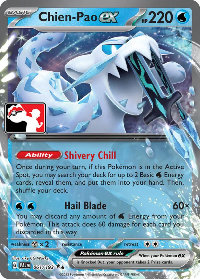 Chien-Pao ex Play! Pokémon Prize Pack Series Five card