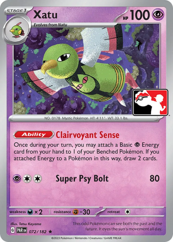 Xatu Play! Pokémon Prize Pack Series Five card