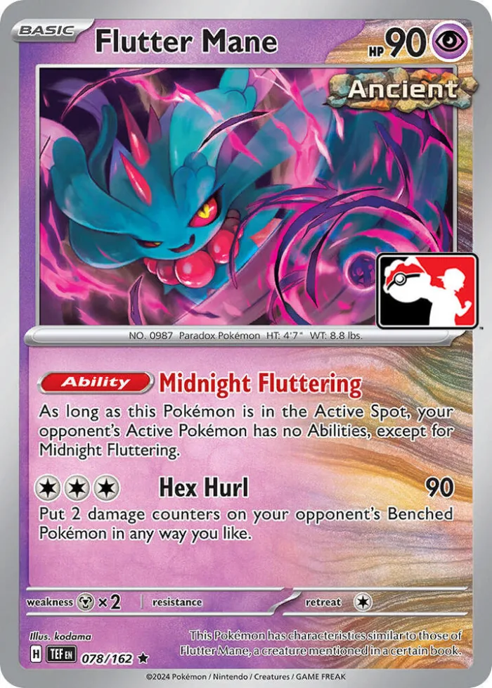 Flutter Mane Play! Pokémon Prize Pack Series Five card