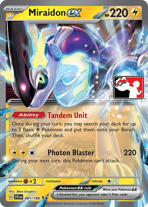 Miraidon ex Play! Pokémon Prize Pack Series Five card
