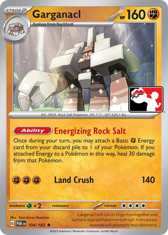 Garganacl Play! Pokémon Prize Pack Series Five card