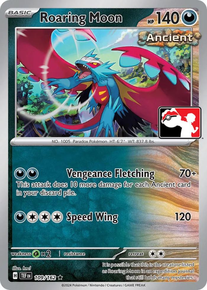 Roaring Moon Play! Pokémon Prize Pack Series Five card