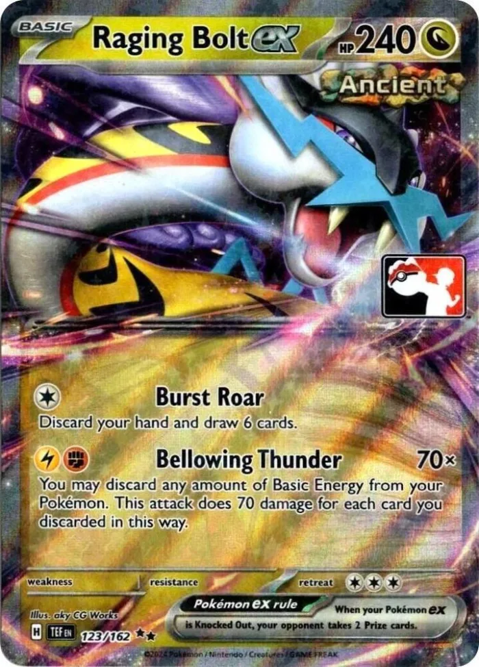 Raging Bolt ex Play! Pokémon Prize Pack Series Five card