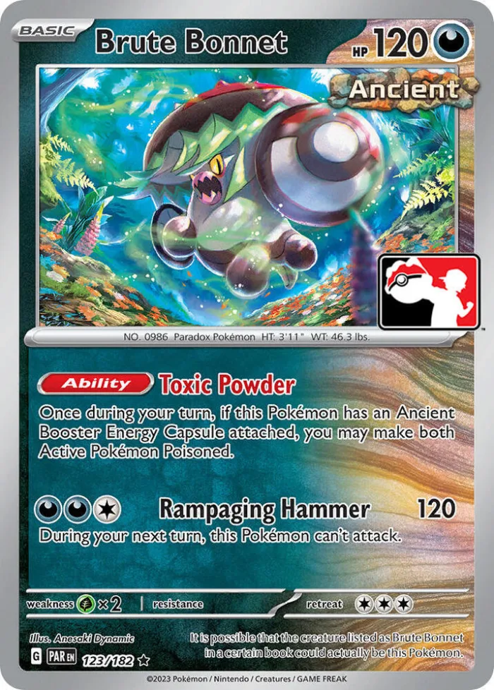 Brute Bonnet Play! Pokémon Prize Pack Series Five card