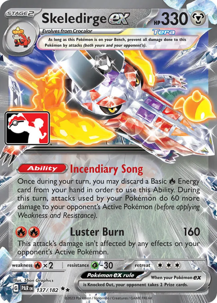 Skeledirge ex Play! Pokémon Prize Pack Series Five card