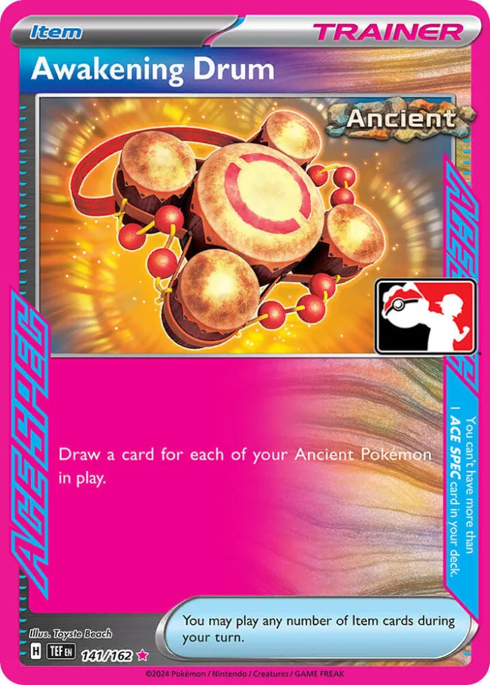 Awakening Drum Play! Pokémon Prize Pack Series Five card