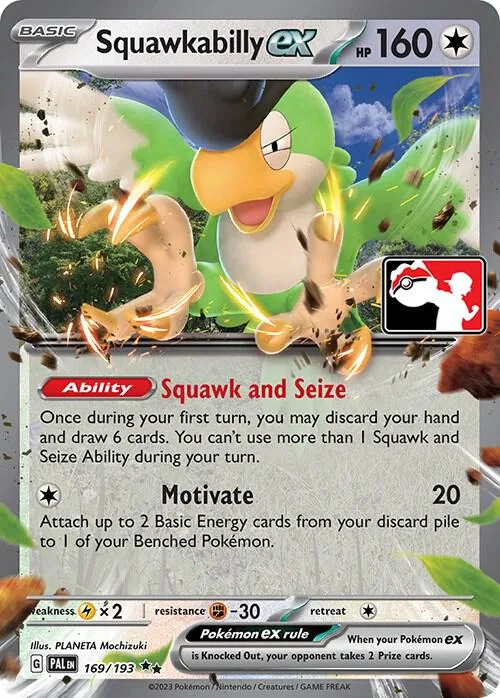 Squawkabilly ex Play! Pokémon Prize Pack Series Five card