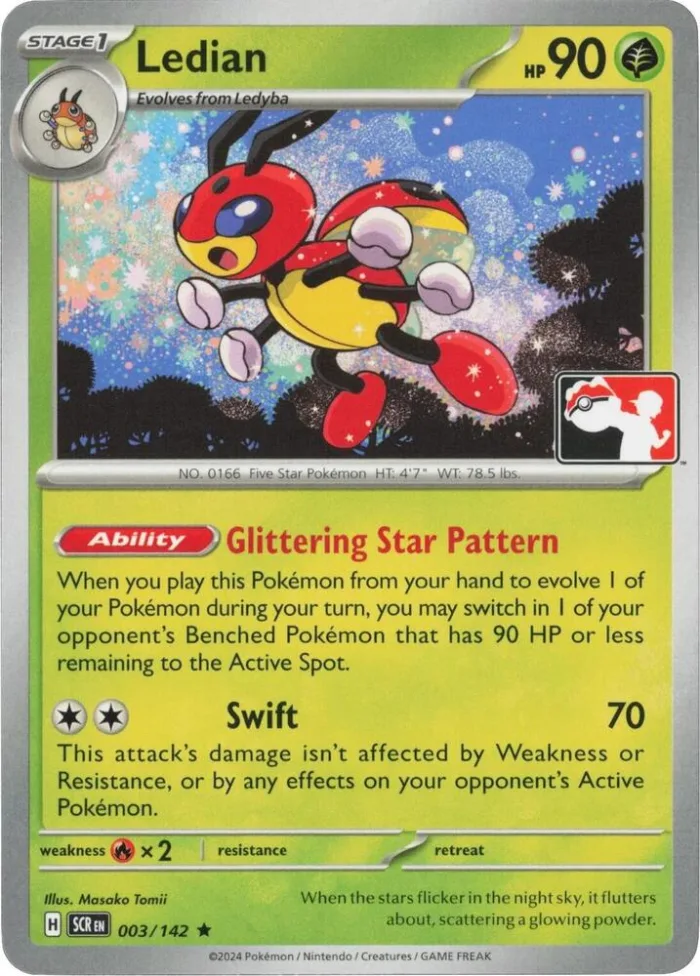 Ledian Play! Pokémon Prize Pack Series Six card