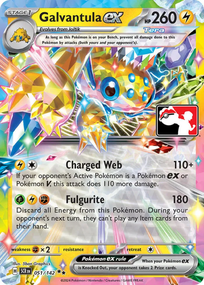 Galvantula ex Play! Pokémon Prize Pack Series Six card