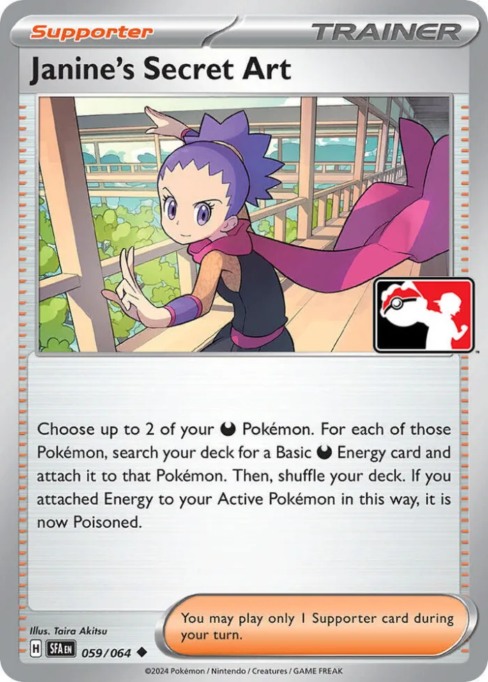 Janine's Secret Art Play! Pokémon Prize Pack Series Six card