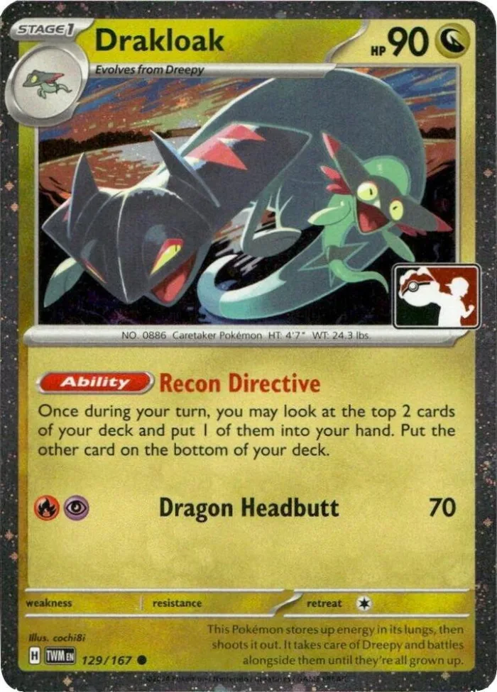 Drakloak Play! Pokémon Prize Pack Series Six card
