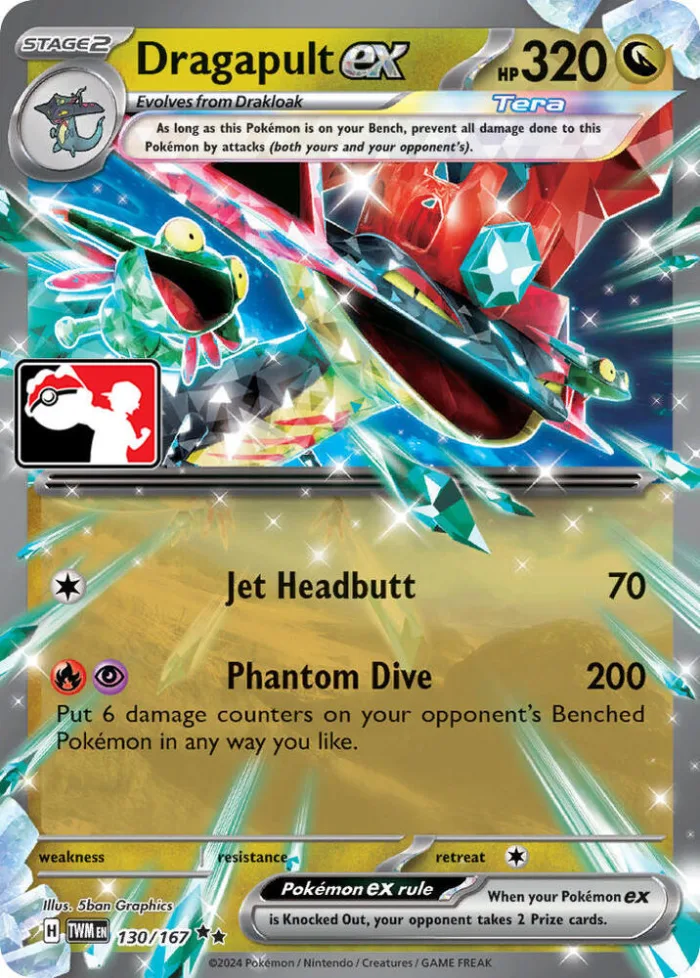 Dragapult ex Play! Pokémon Prize Pack Series Six card