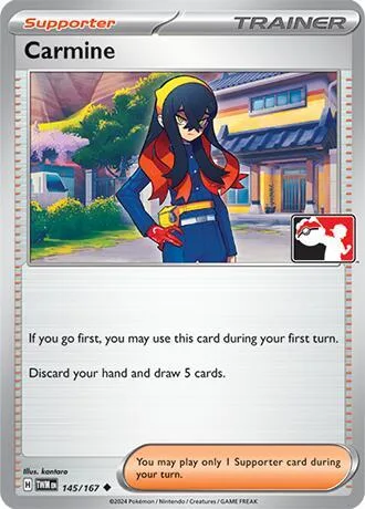 Carmine Play! Pokémon Prize Pack Series Six card