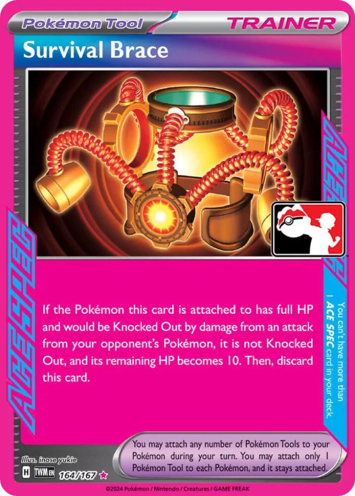 Survival Brace Play! Pokémon Prize Pack Series Six card