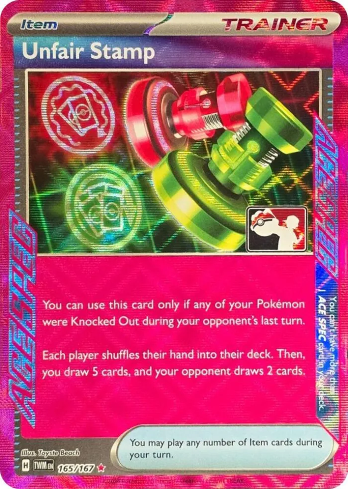 Unfair Stamp Play! Pokémon Prize Pack Series Six card