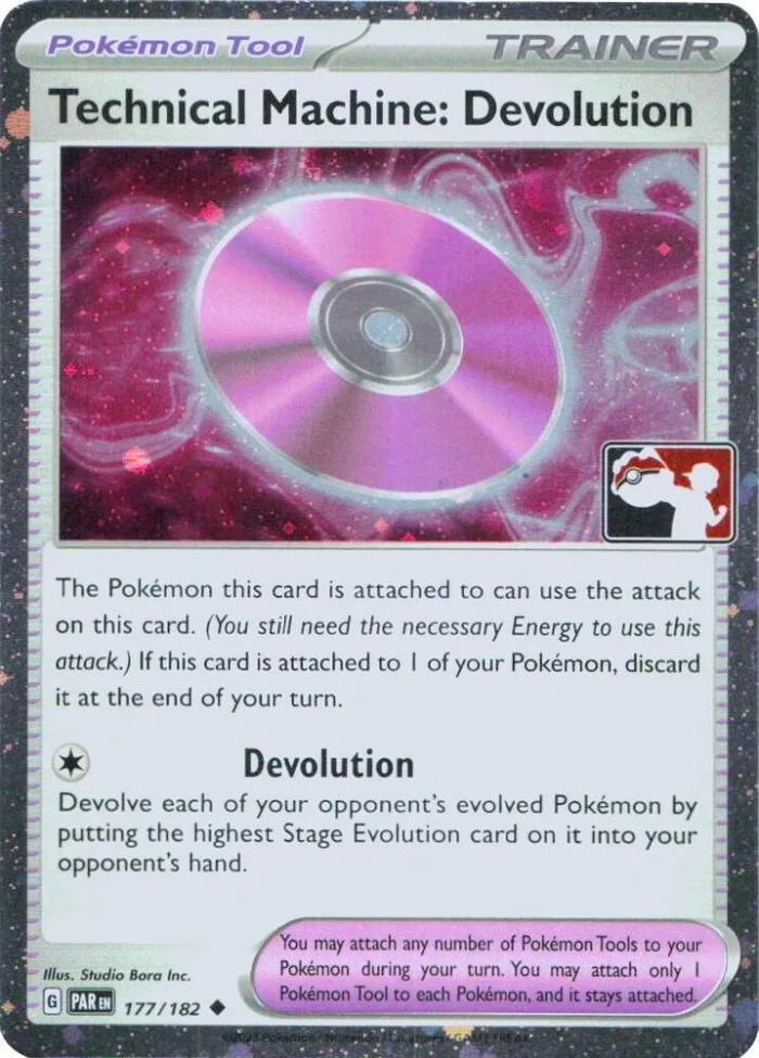 Technical Machine: Devolution Play! Pokémon Prize Pack Series Six card