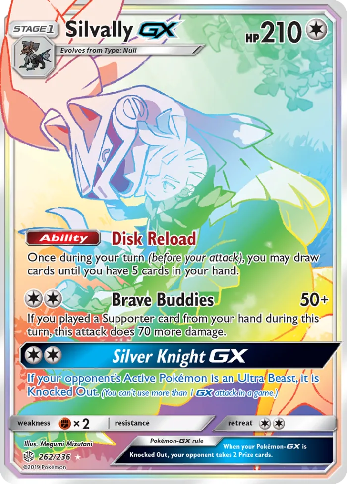 Silvally-GX #262 Cosmic Eclipse Pokemon card