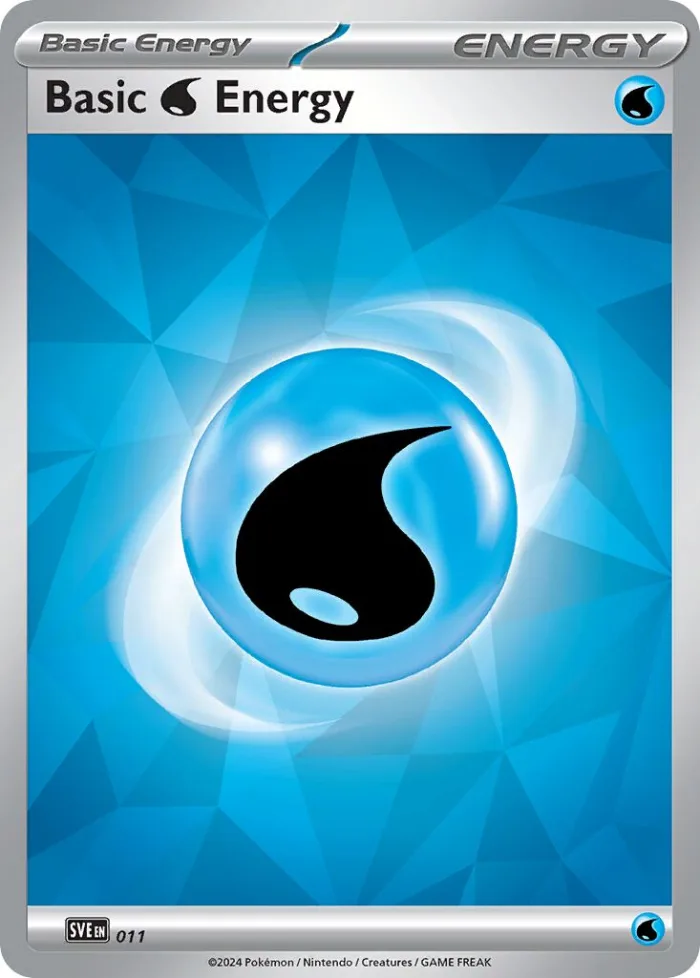 Basic Water Energy Play! Pokémon Prize Pack Series Seven card