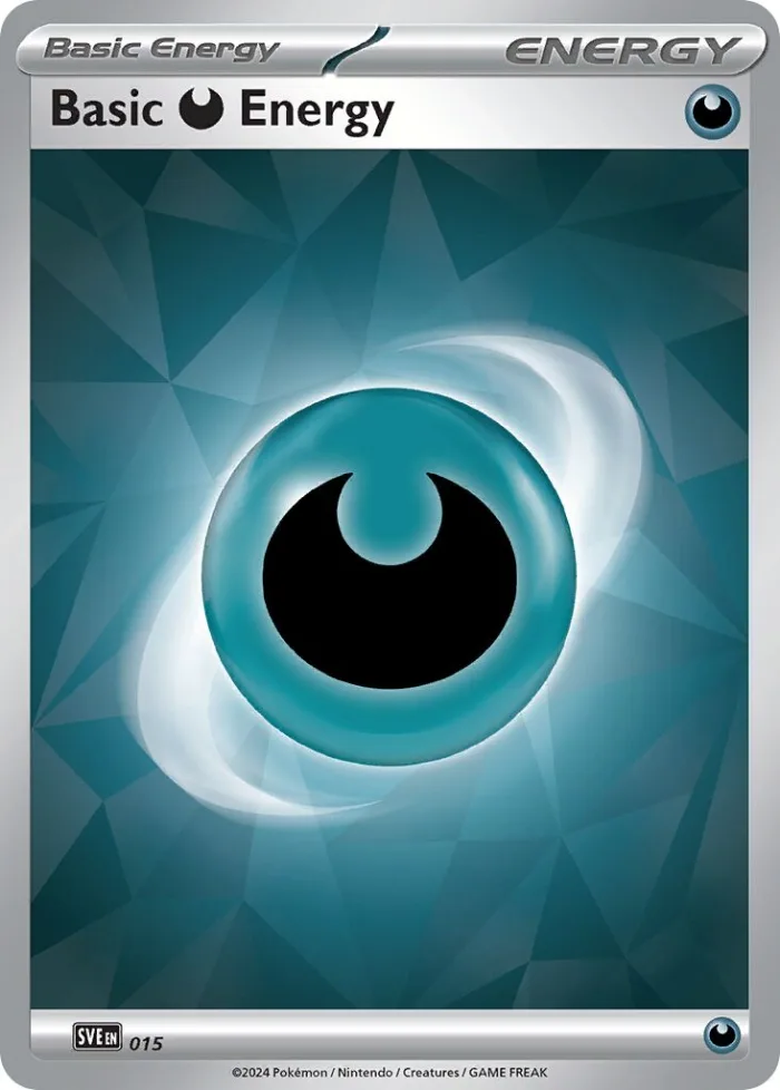 Basic Darkness Energy Play! Pokémon Prize Pack Series Seven card