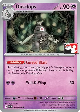 Dusclops Play! Pokémon Prize Pack Series Seven card