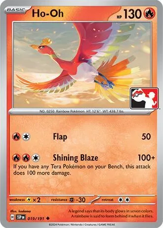 Ho-Oh Play! Pokémon Prize Pack Series Seven card