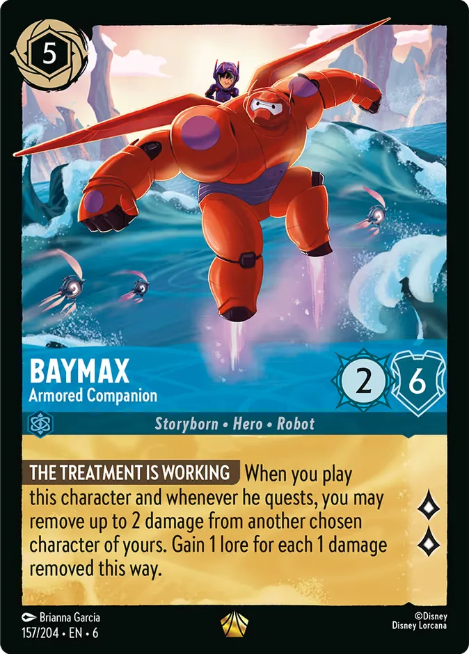 Baymax #157 Azurite Sea Disney Lorcana card