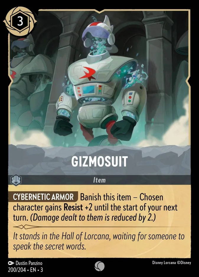 Gizmosuit #200 Into the Inklands Disney Lorcana card