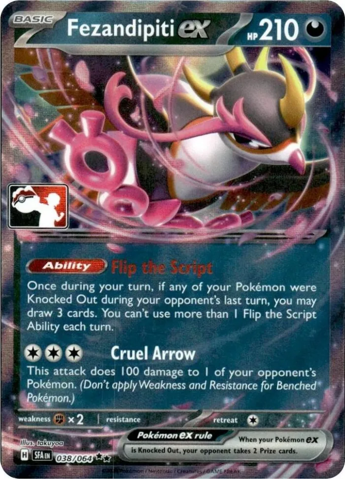 Fezandipiti ex Play! Pokémon Prize Pack Series Seven card