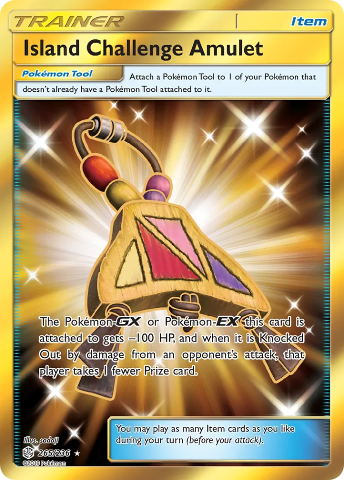 Island Challenge Amulet #265 Cosmic Eclipse Pokemon card