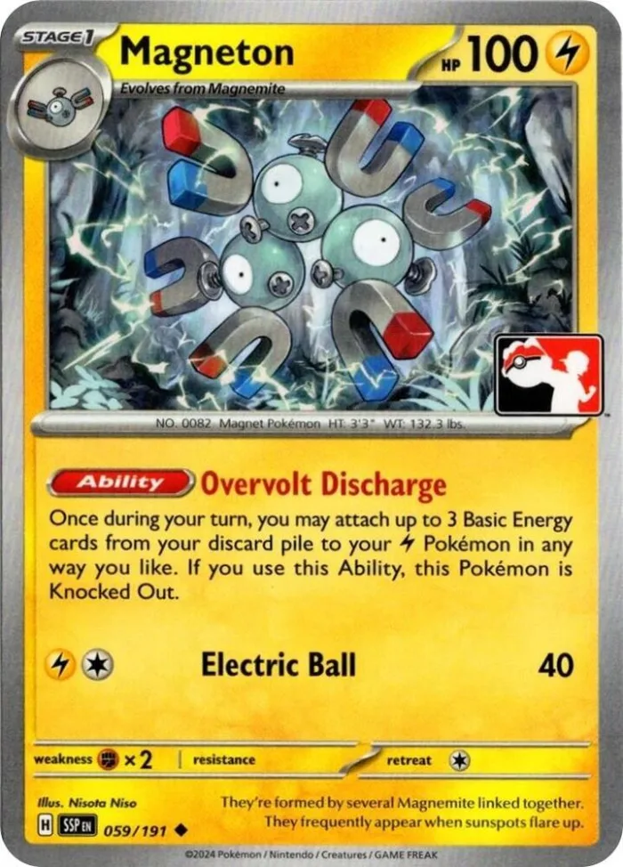 Magneton Play! Pokémon Prize Pack Series Seven card