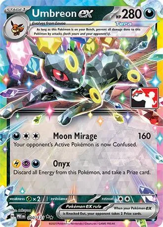 Umbreon ex Play! Pokémon Prize Pack Series Seven card