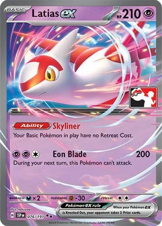 Latias ex Play! Pokémon Prize Pack Series Seven card