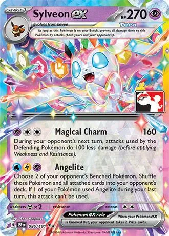 Sylveon ex Play! Pokémon Prize Pack Series Seven card