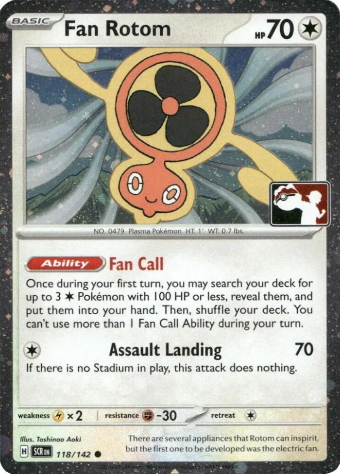 Fan Rotom Play! Pokémon Prize Pack Series Seven card