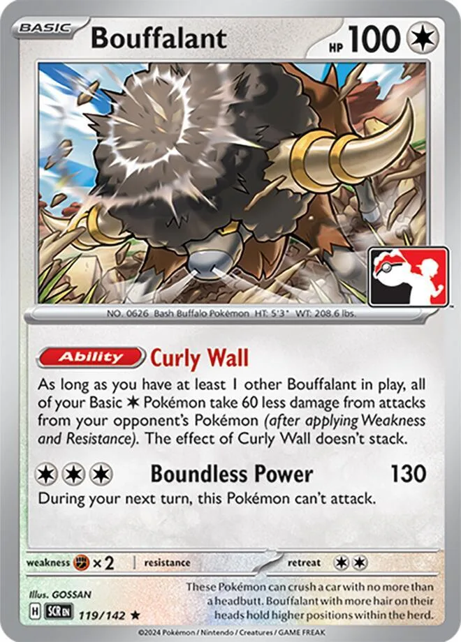 Bouffalant Play! Pokémon Prize Pack Series Seven card